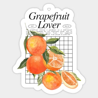 Grapefruit Lover - Citrus Paradisi Fruitarian Sticker